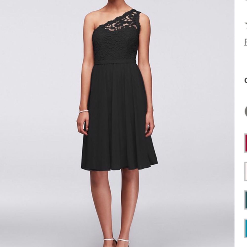 Short one shoulder Bridesmaid dress